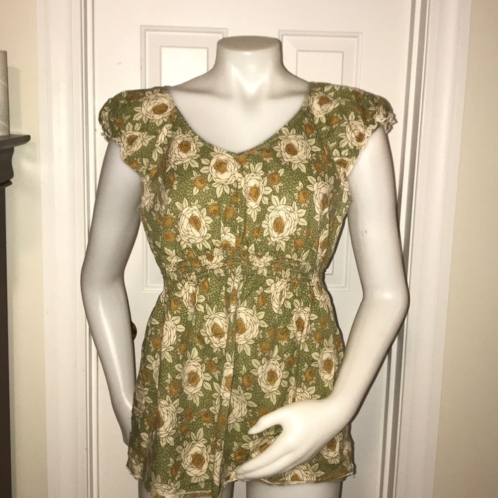 Motherhood Maternity Popover Blouse Sz L